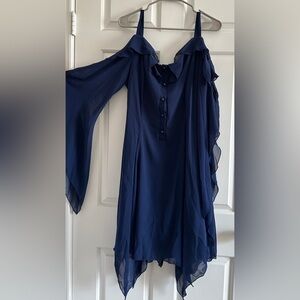 Navy Blue Renaissance Fairy Dress